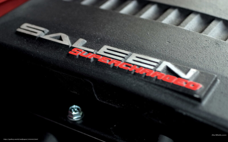 Saleen Supercharged engine cover