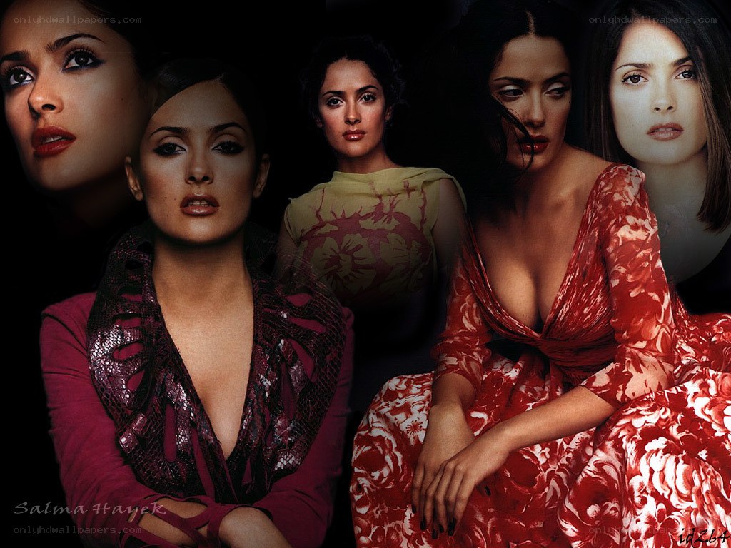 Salma Hayek collage portrait