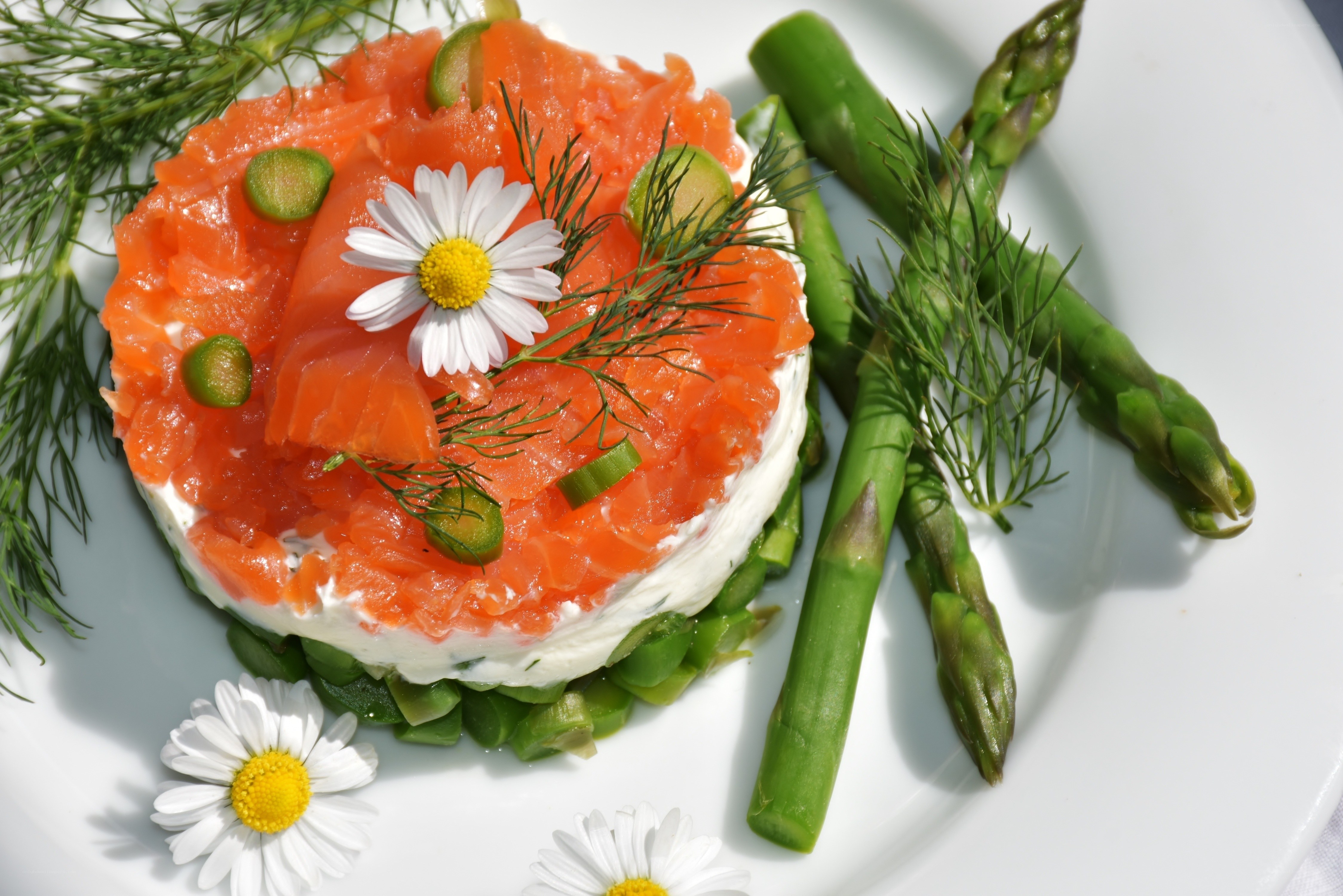 Salmon and asparagus appetizer