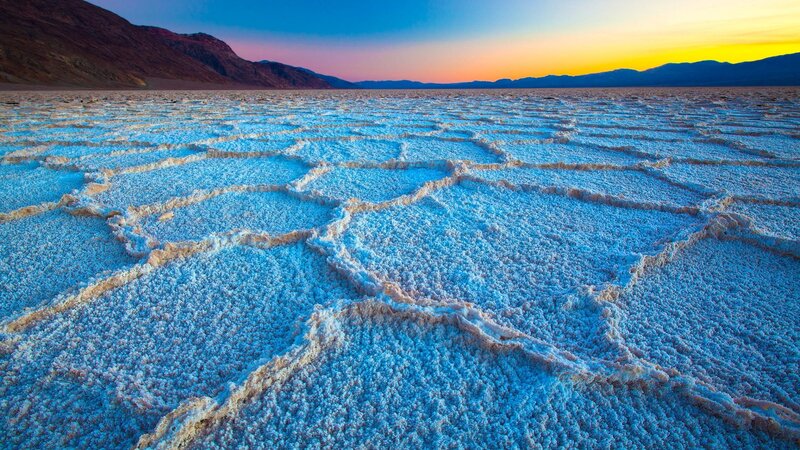 Salt-cracked Desert Floor