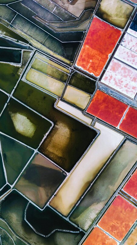 Salt Evaporation Ponds — Red