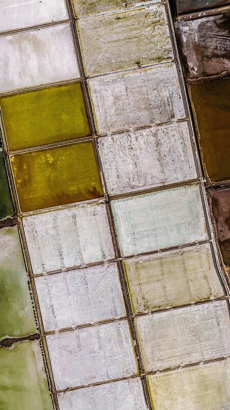 Salt Evaporation Ponds — Yellow