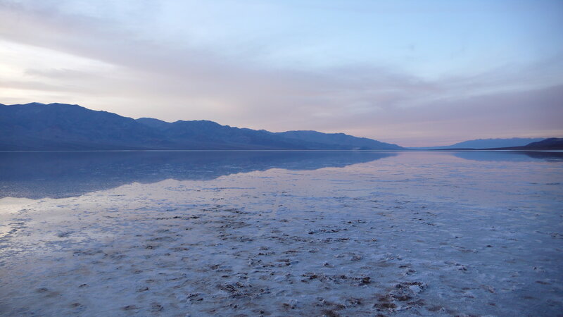 Salt Flat at Dusk