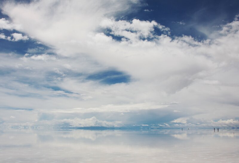 Salt Flat Landscape — White