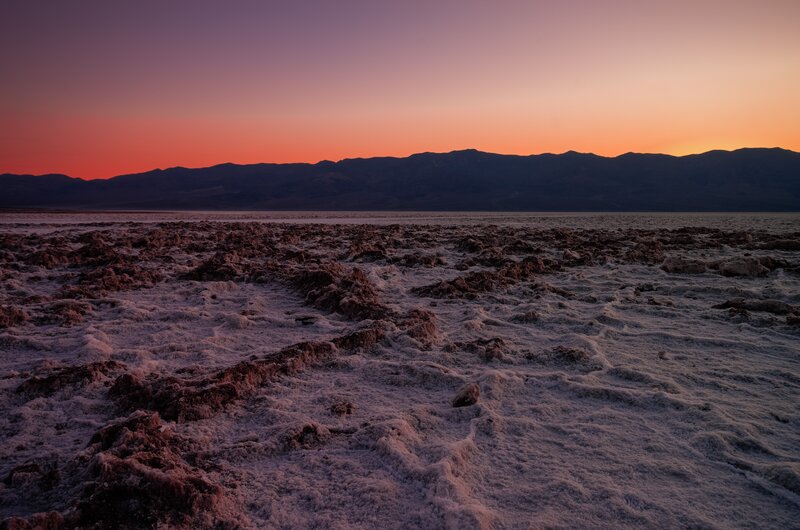 Salt Flats at Sunset — Purple, Dramatic