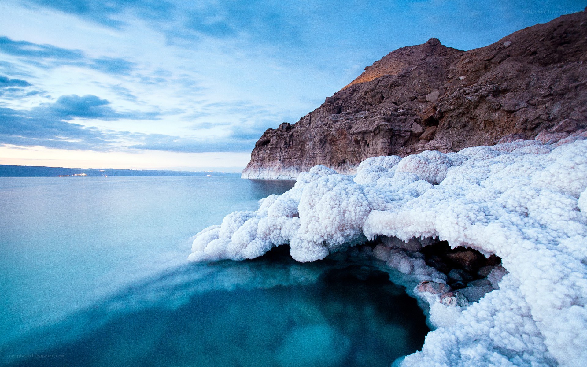 Salt formations at the Dead Sea
