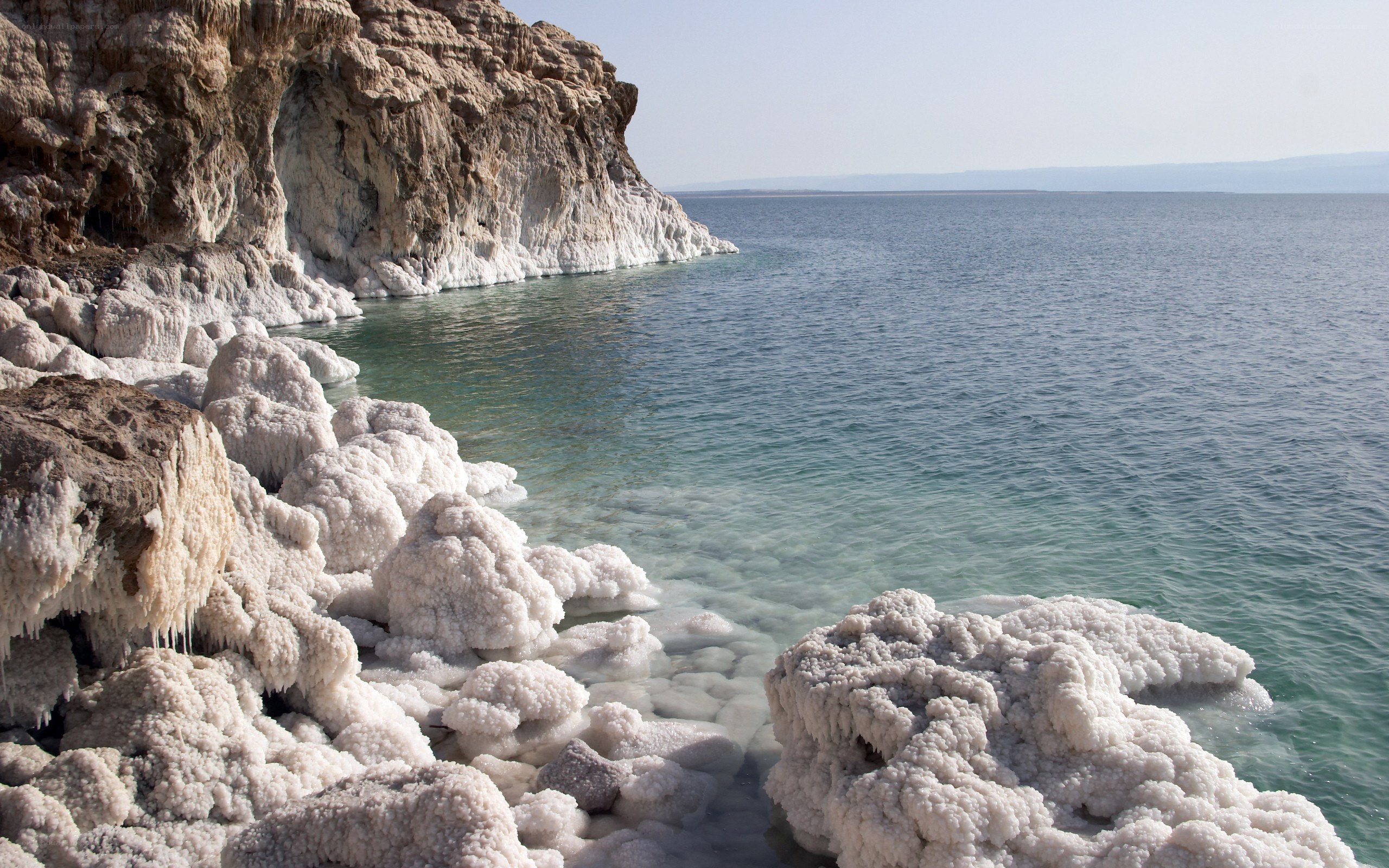 Salt formations at the Dead Sea