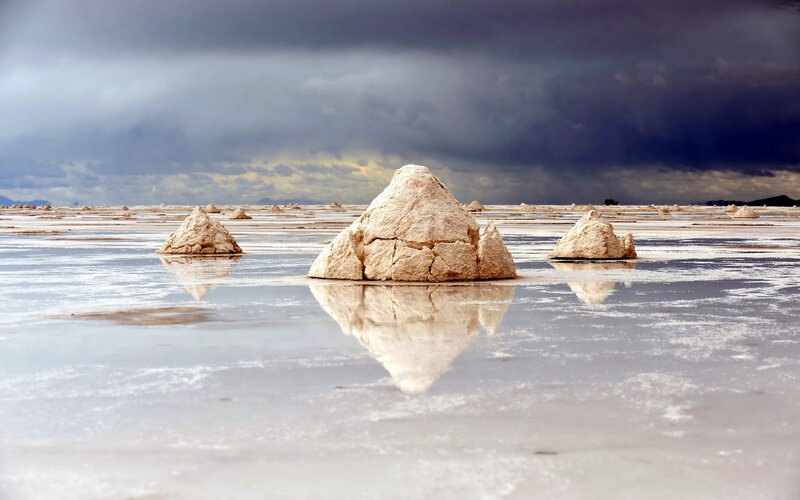 Salt Formations in Salt Flat