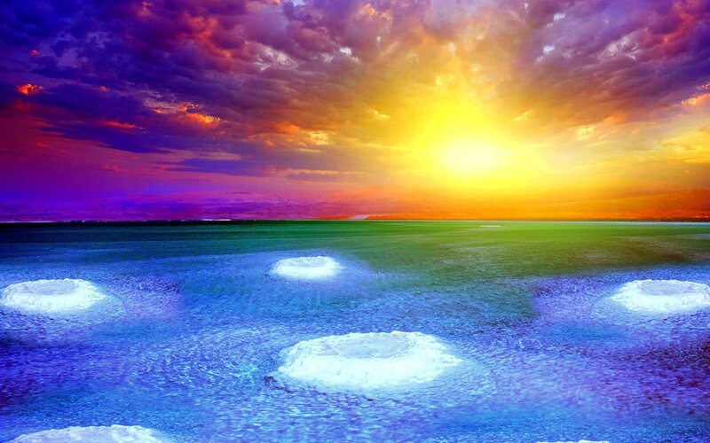 Salt Formations in Sea