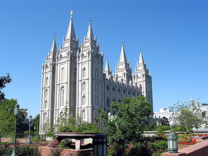 Salt Lake Temple on a sunny day