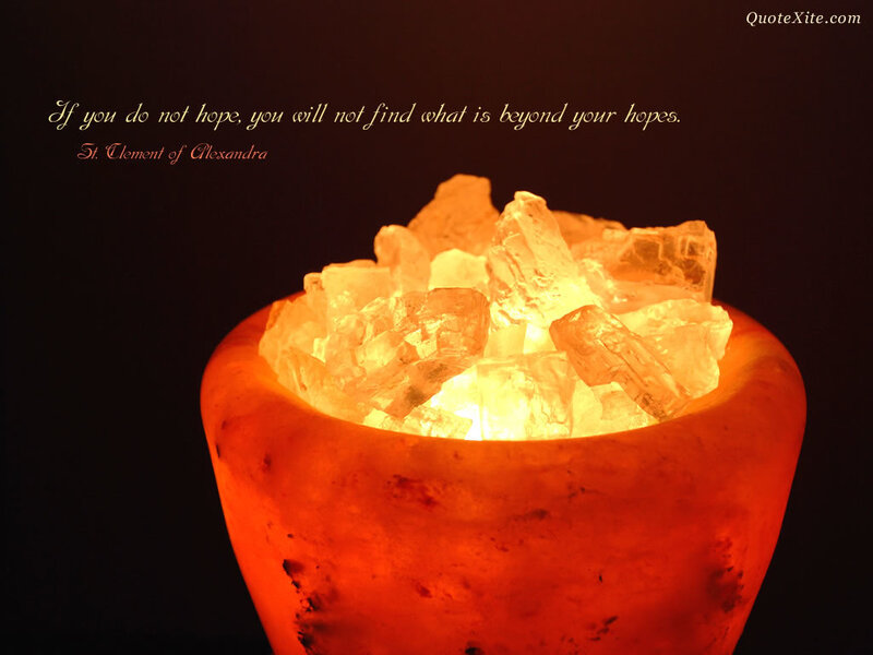 Salt Lamp with Crystals