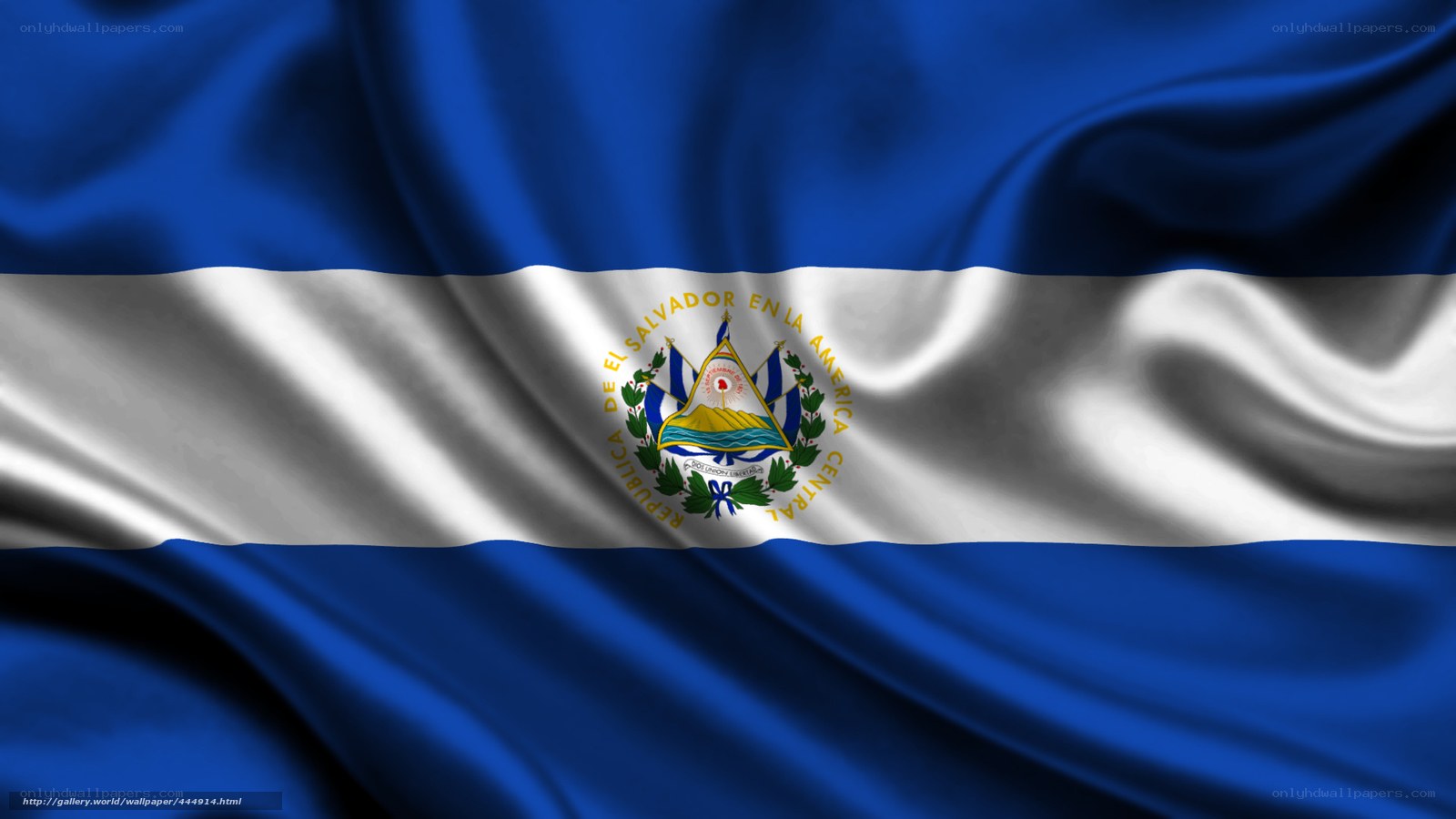 Salvadoran flag waving