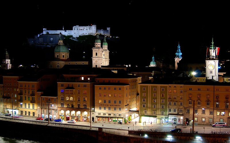 Salzburg at night