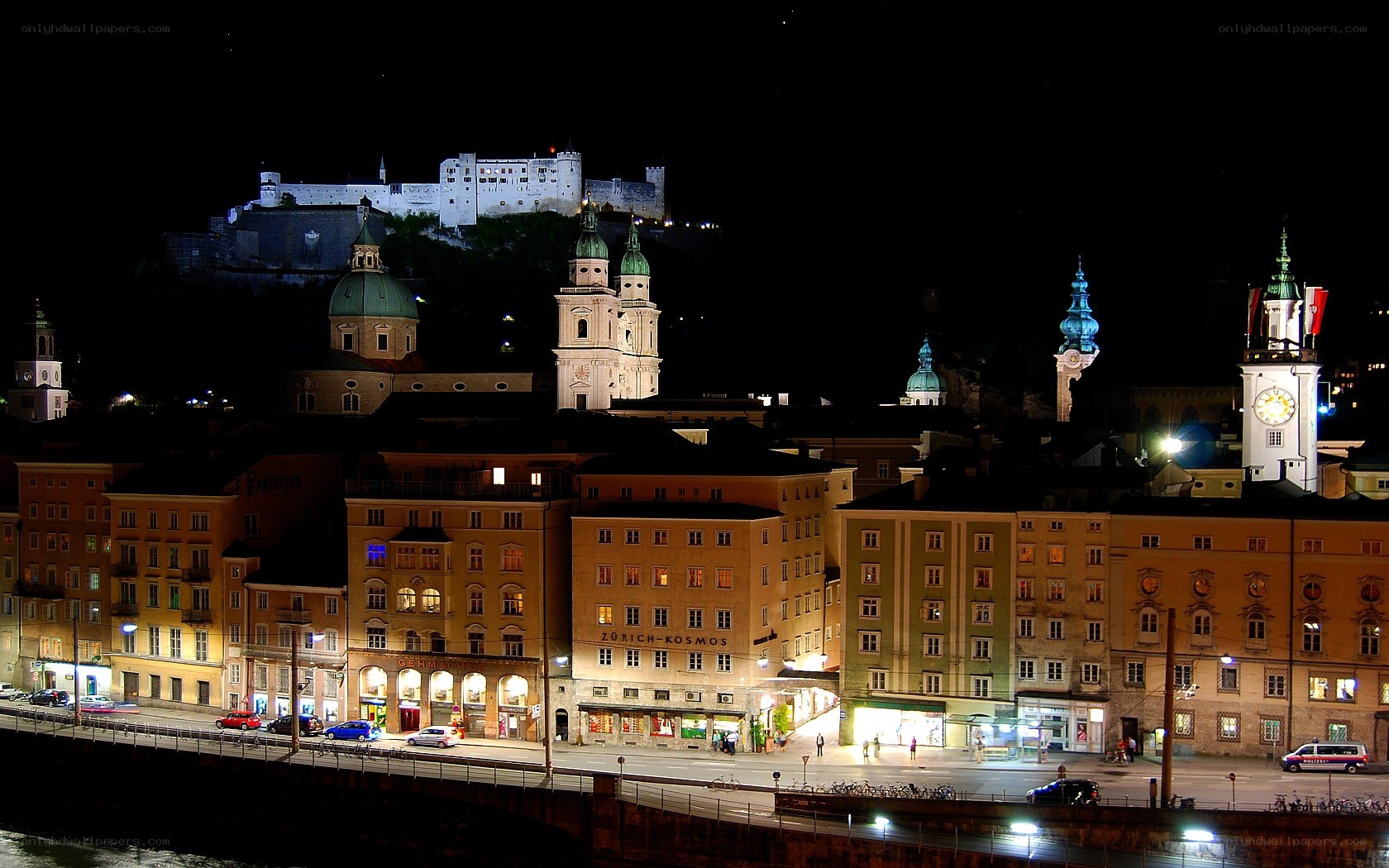 Salzburg at night