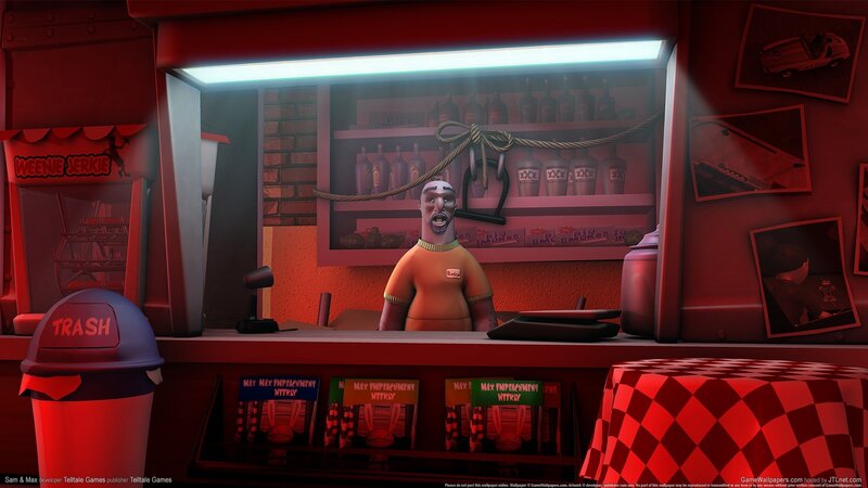 Sam and Max at a diner