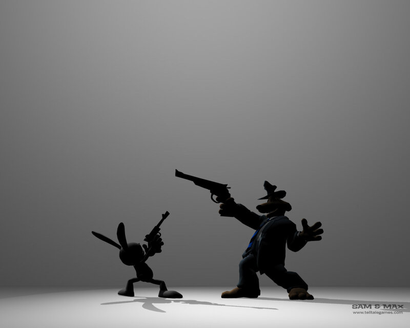 Sam and Max in a standoff
