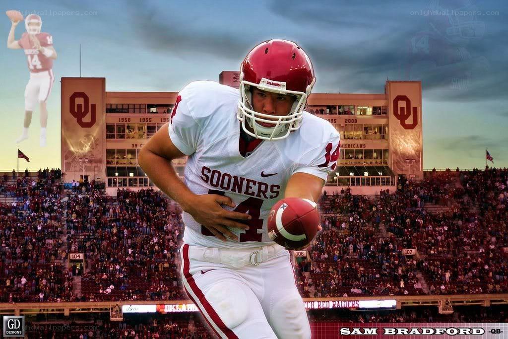 Sam Bradford in Sooner uniform