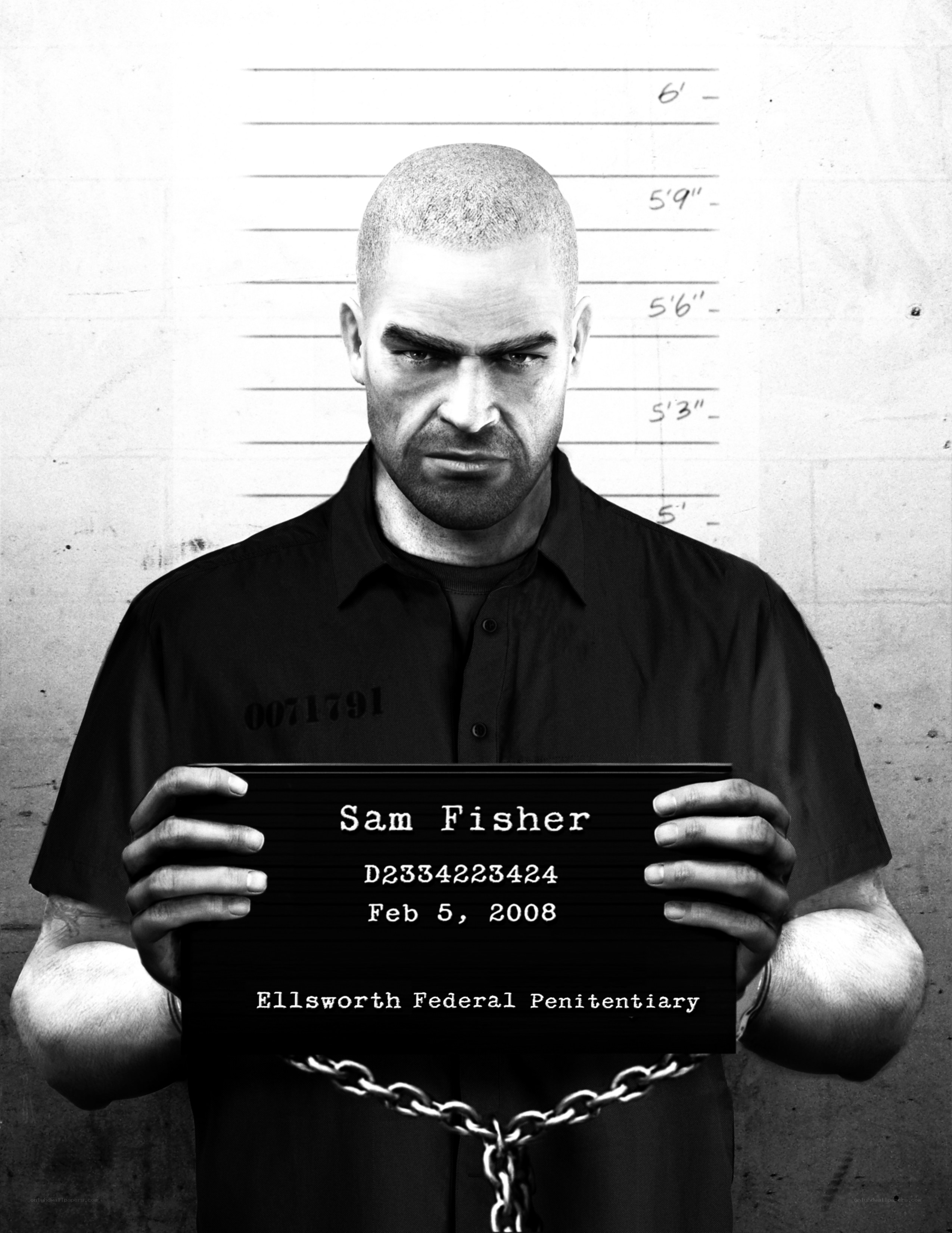 Sam Fisher mugshot