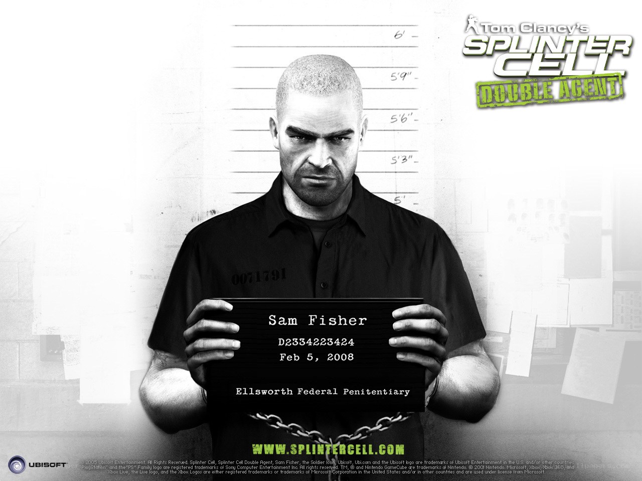 Sam Fisher mugshot from Splinter Cell
