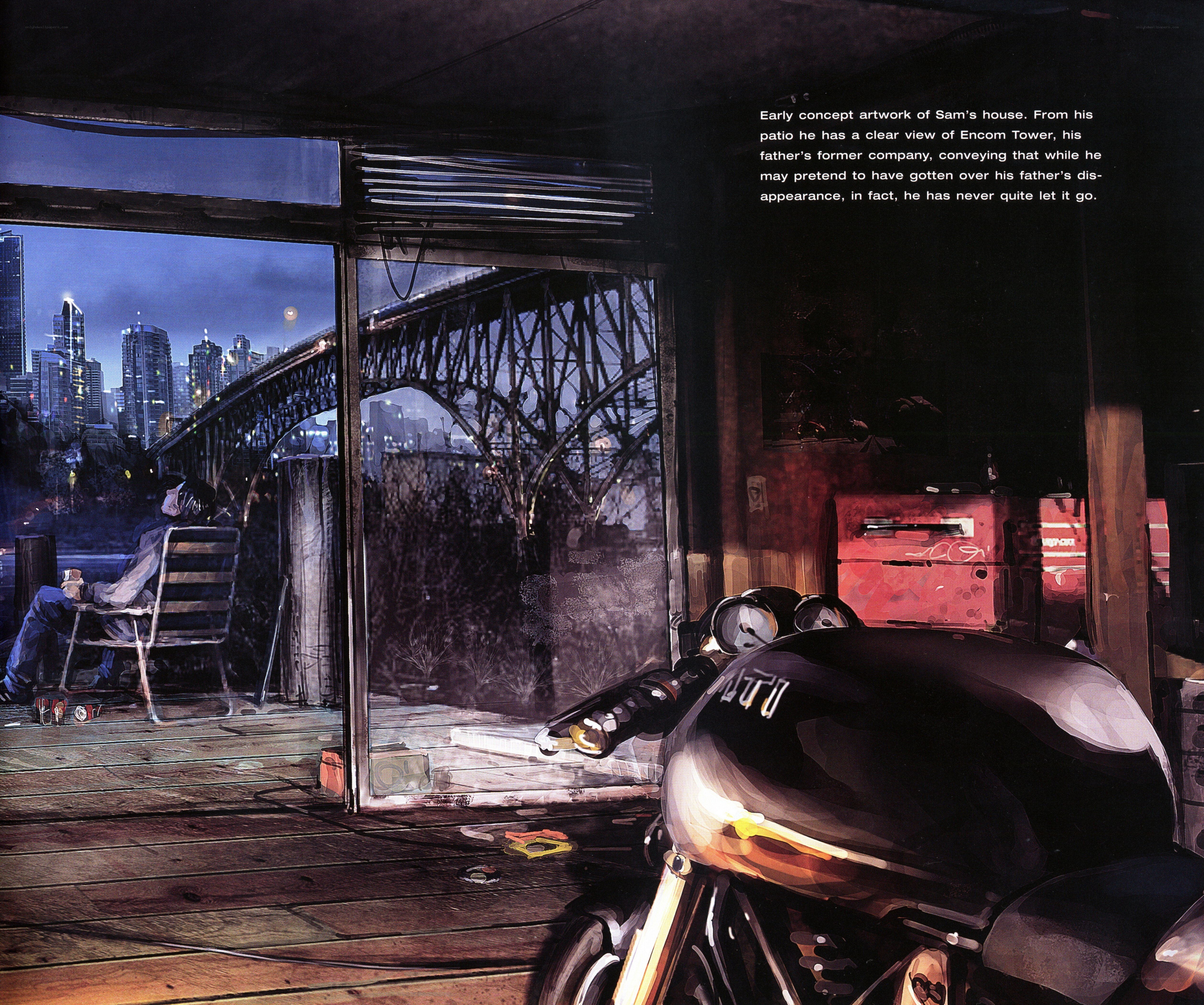 Sam's house concept art