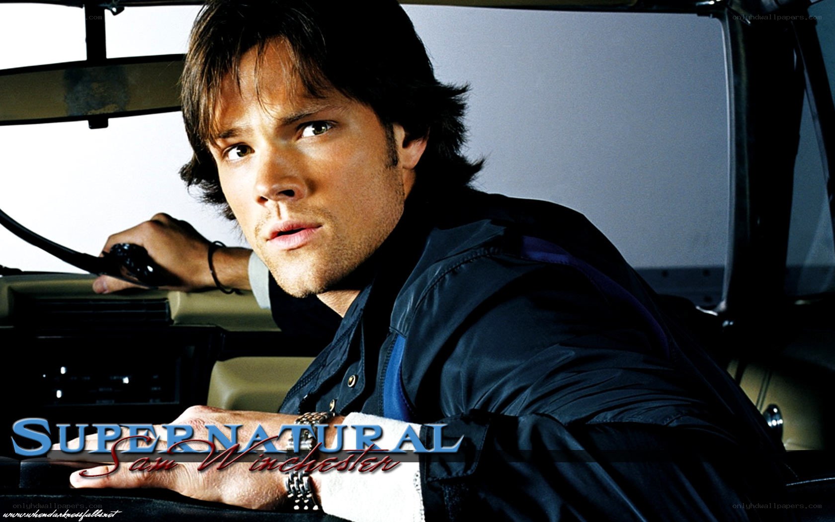 Sam Winchester in car