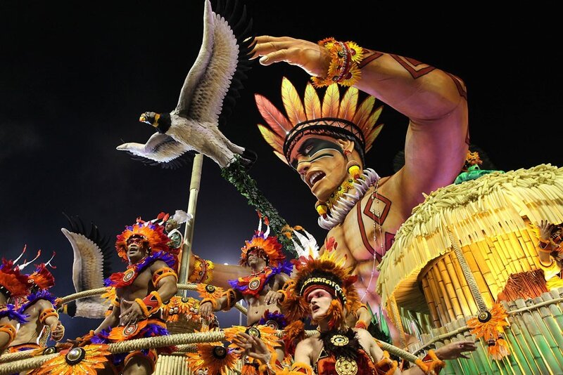 Samba Parade Float — Yellow