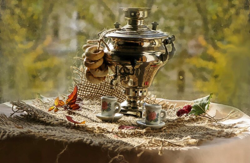 Samovar with Tea Set
