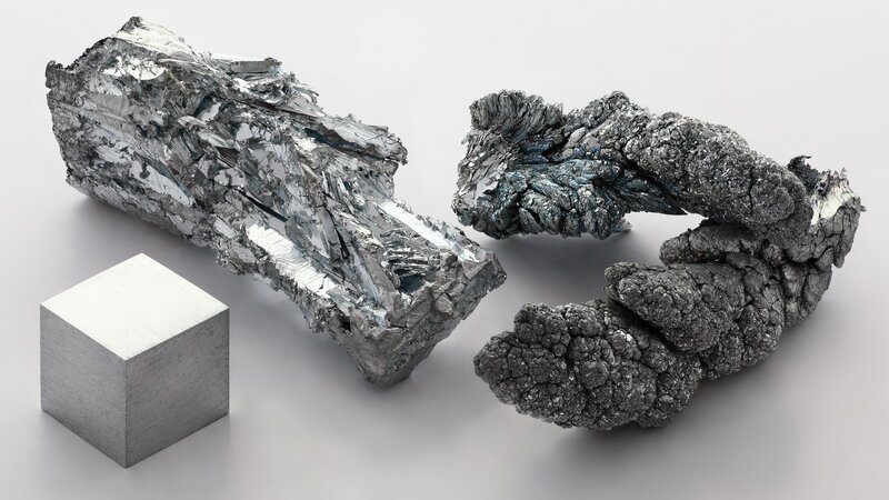 Samples of metallic elements