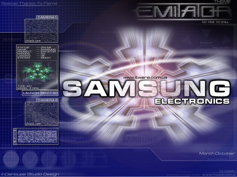 Samsung Electronics futuristic theme