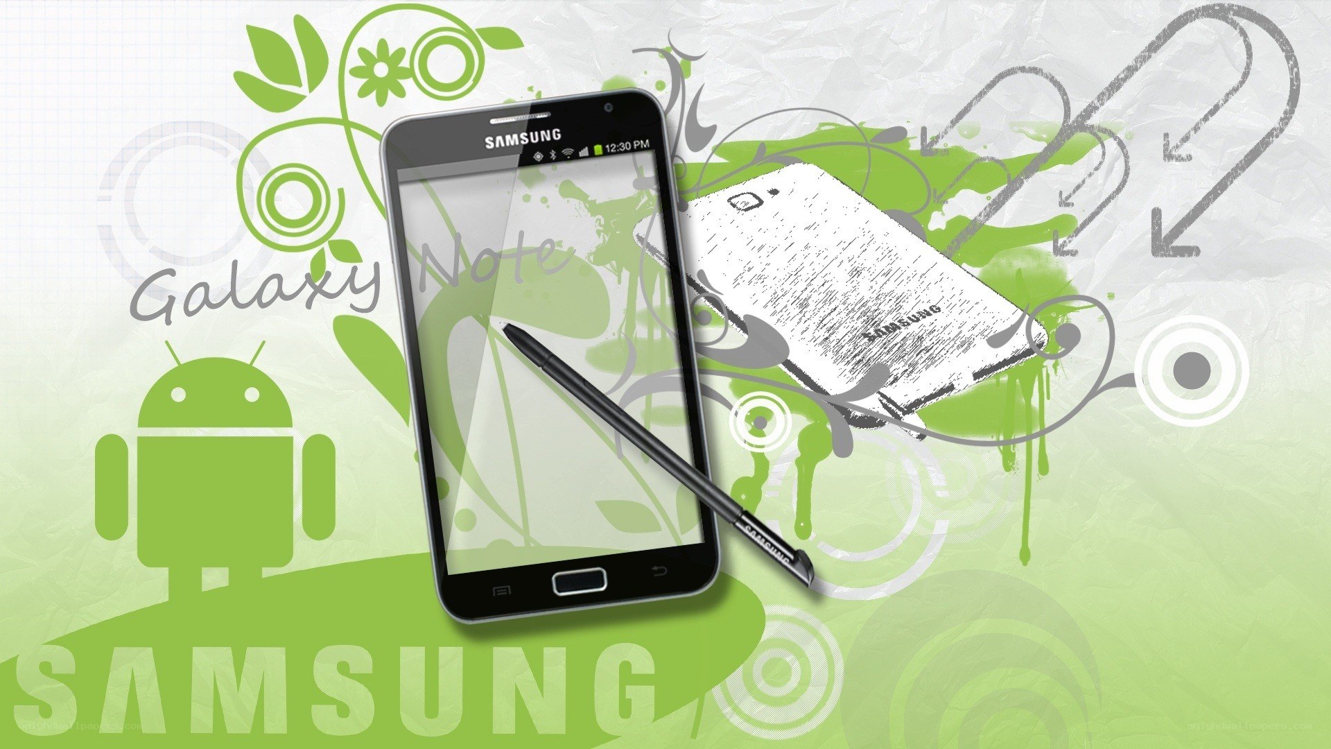 Samsung Galaxy Note promotional art