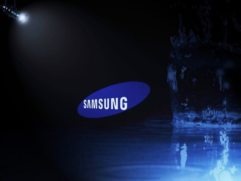 Samsung Logo in Water