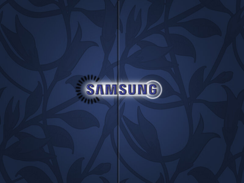 Samsung Logo on Patterned Background