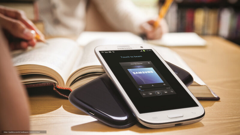 Samsung phone on a desk