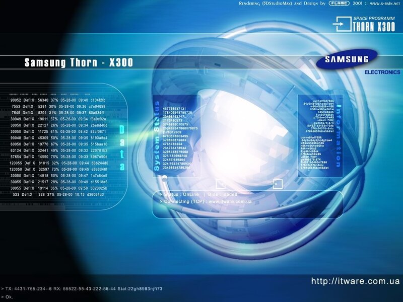 Samsung Thorn X300 interface