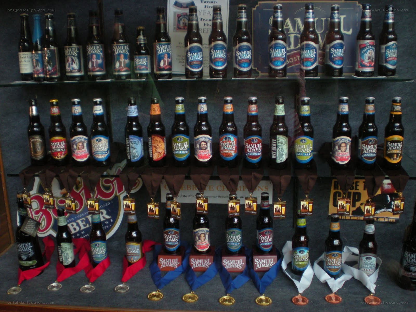 Samuel Adams beer collection