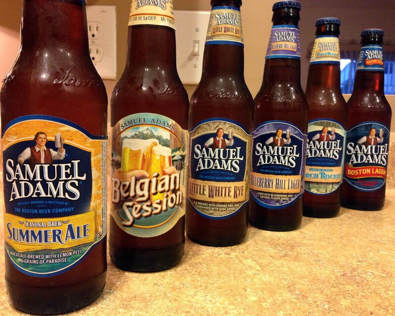Samuel Adams beer collection