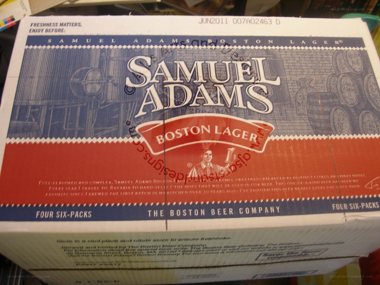 Samuel Adams Boston Lager box