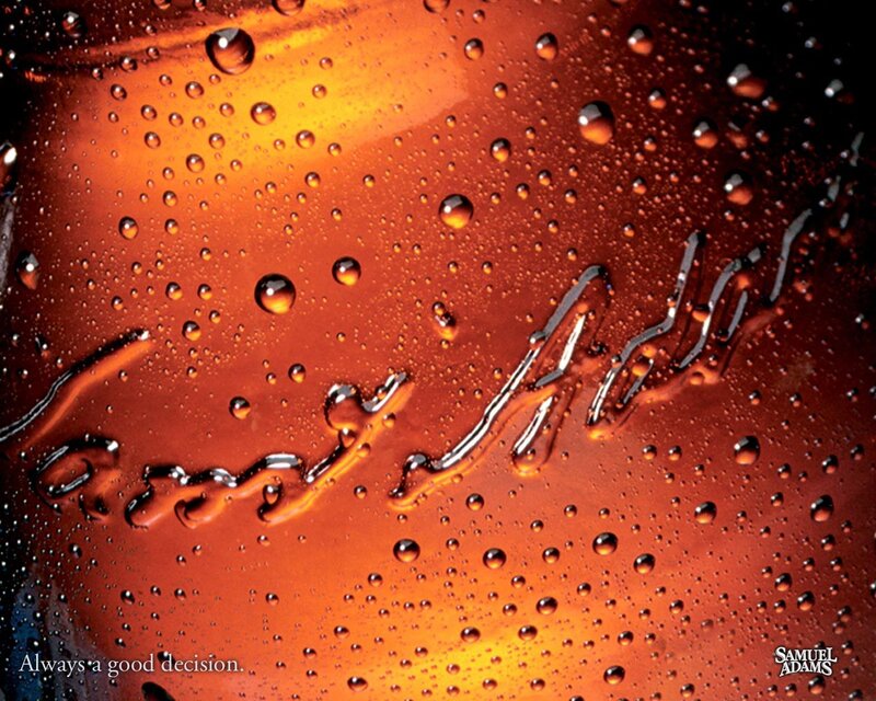 Samuel Adams bottle condensation