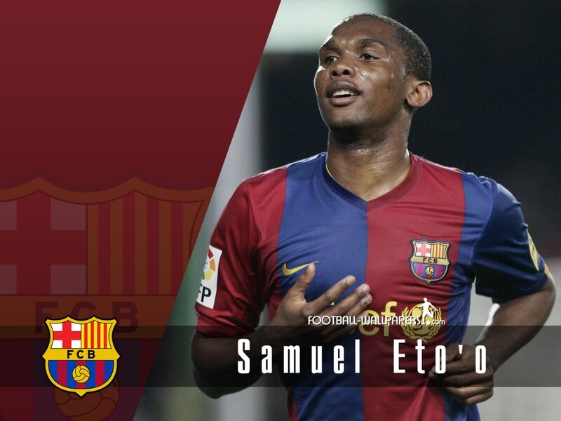 Samuel Eto'o in FC Barcelona kit