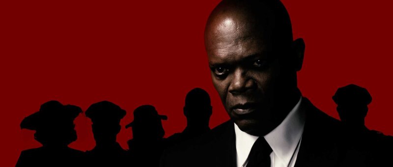 Samuel L. Jackson in a dark suit