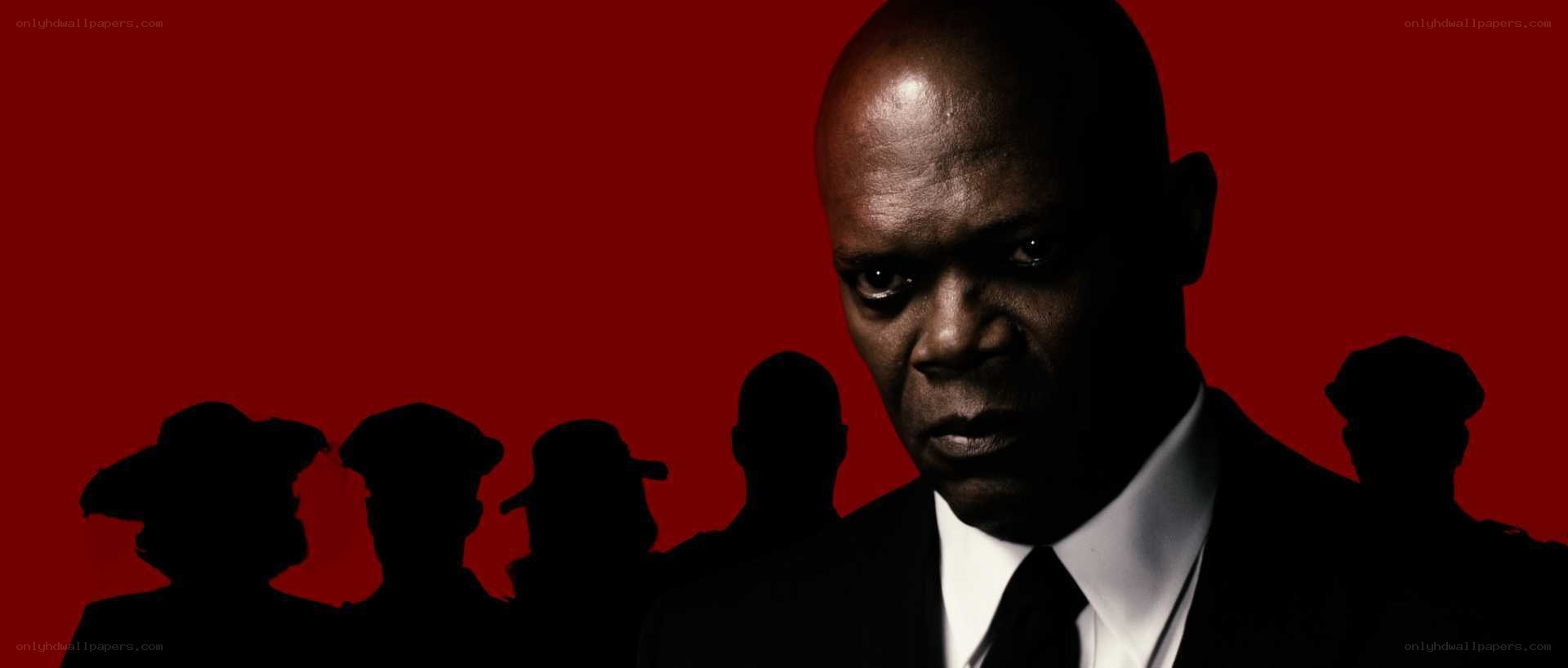 Samuel L. Jackson in a dark suit