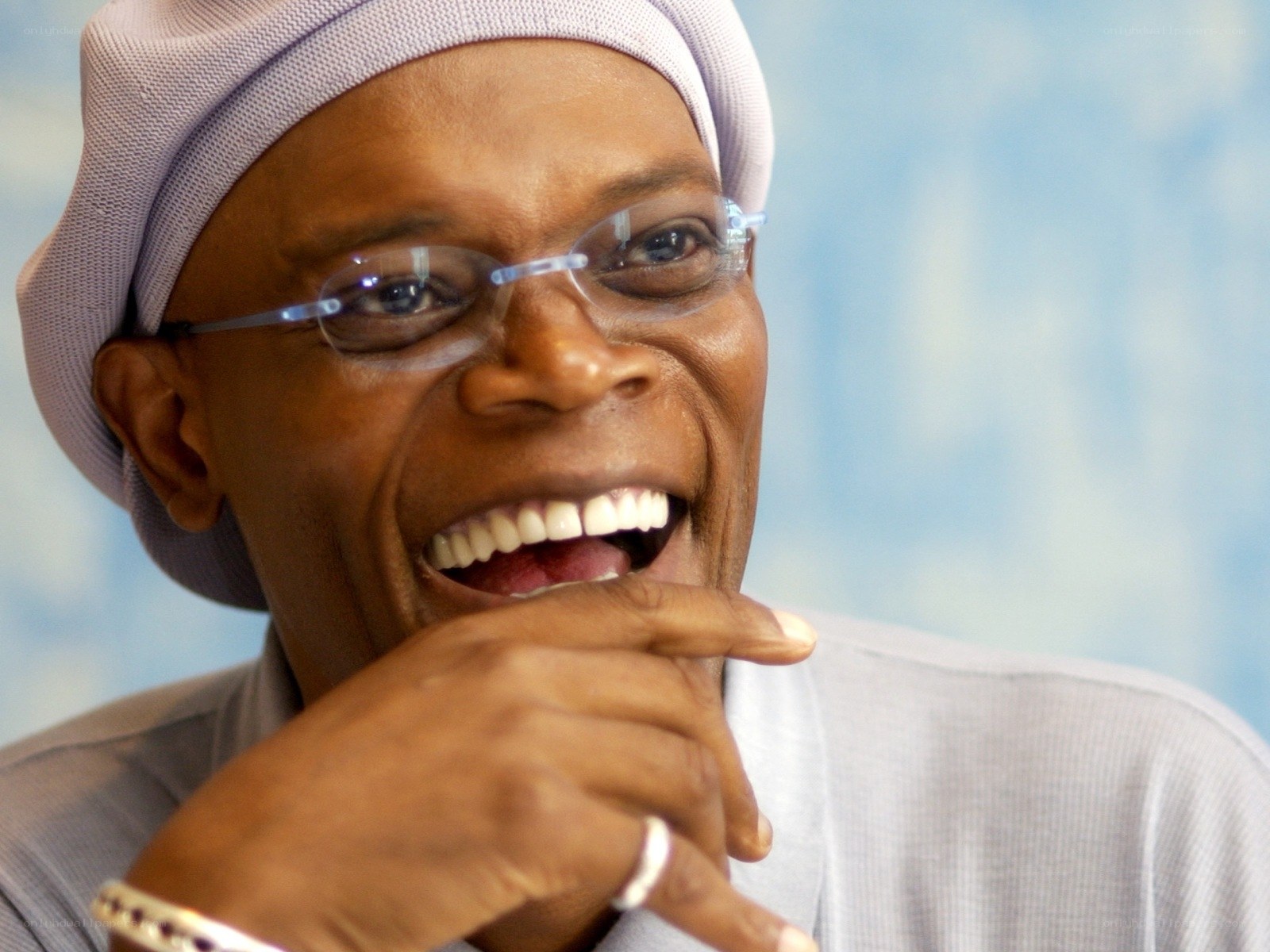 Samuel L. Jackson laughing