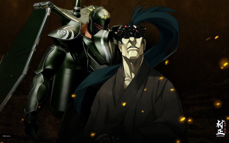 Samurai and mecha warrior