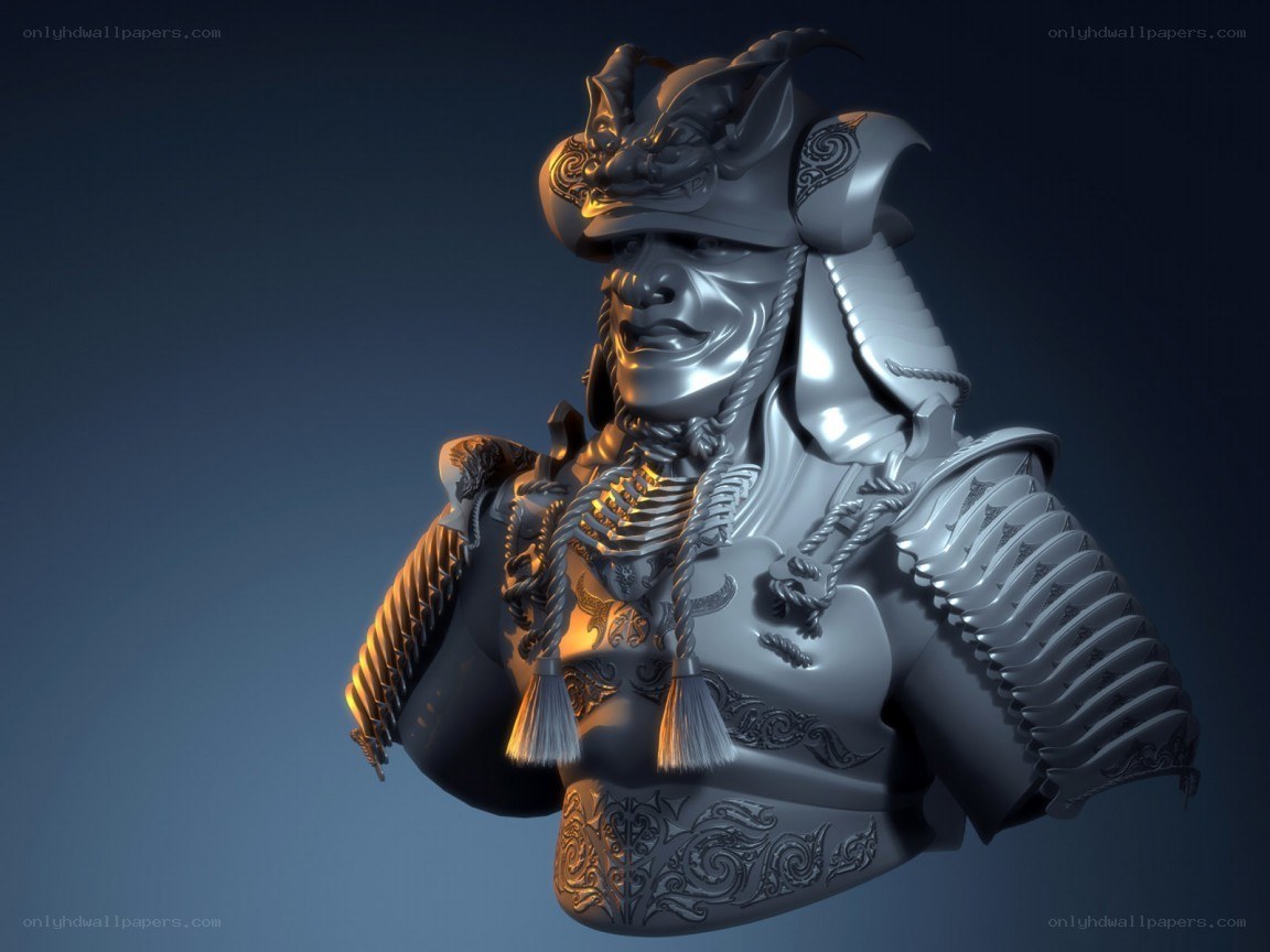 samurai armor bust