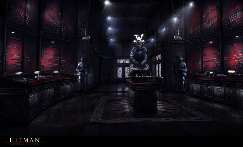 Samurai armor display room