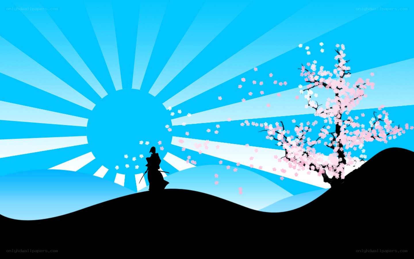 Samurai at sunrise