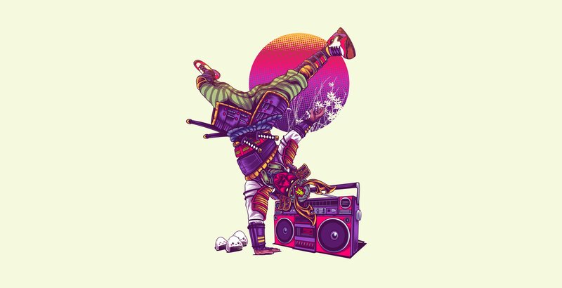 Samurai Breakdancing