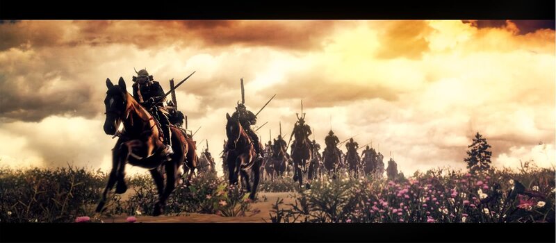 Samurai Cavalry Charge — Brown, Dramatic, Sunset, 3d Render