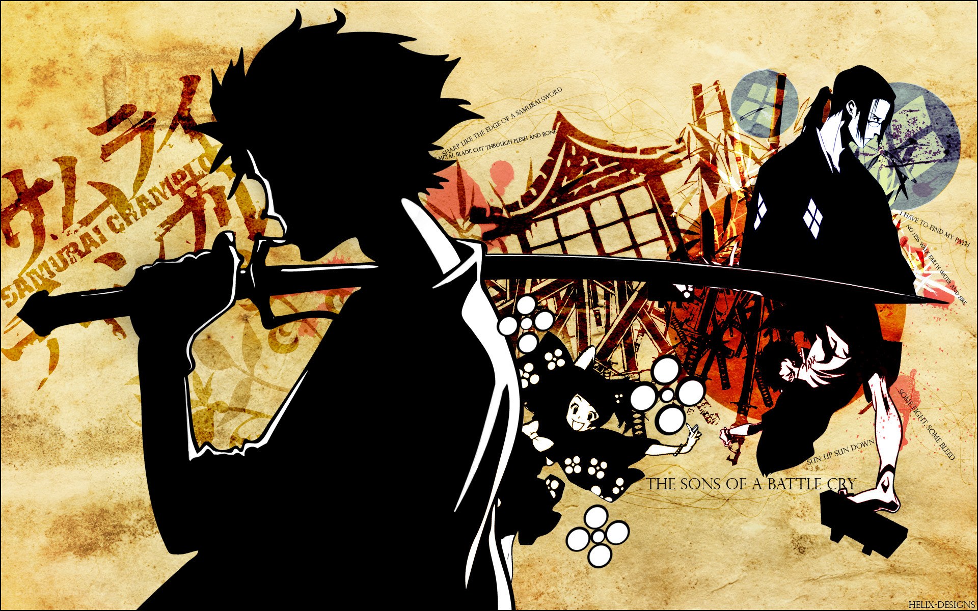 Samurai Champloo art collage