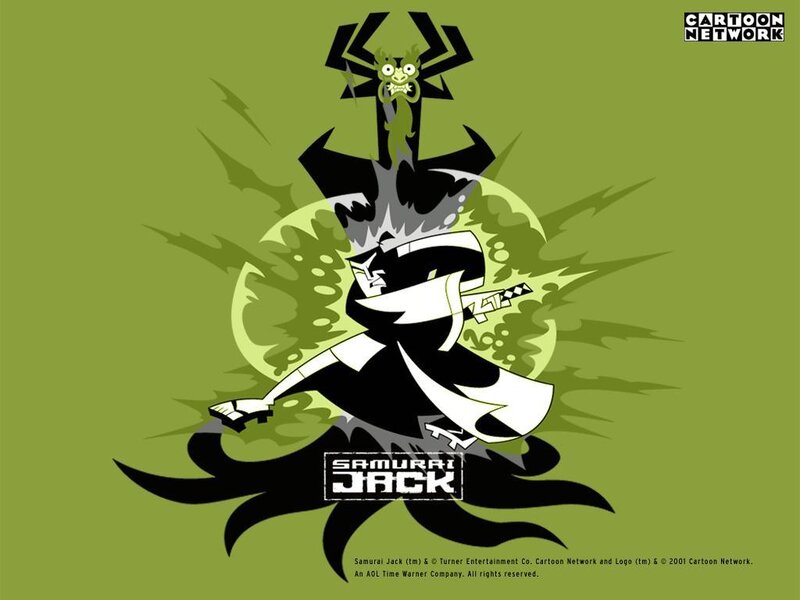 Samurai Character with Green Spirit